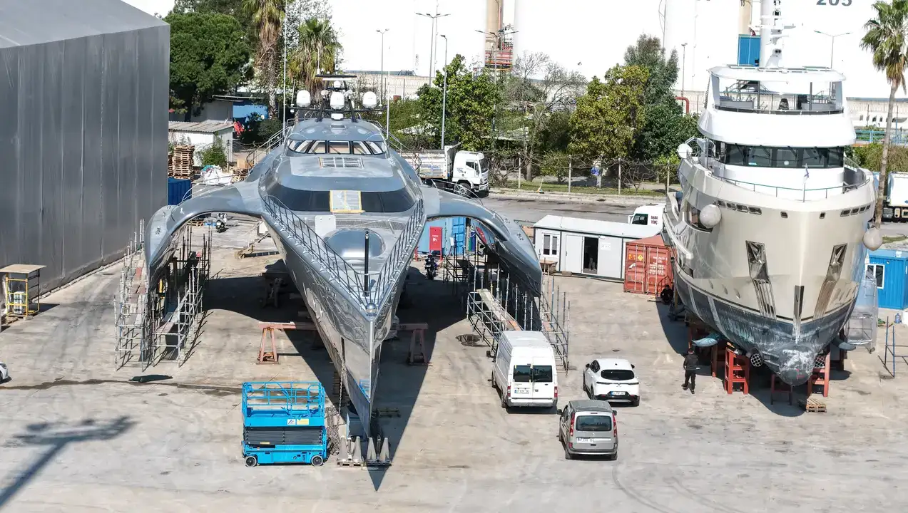 33 Milyon Dolarlık Trimaranlar Antalya'da Bakıma Girdi 4